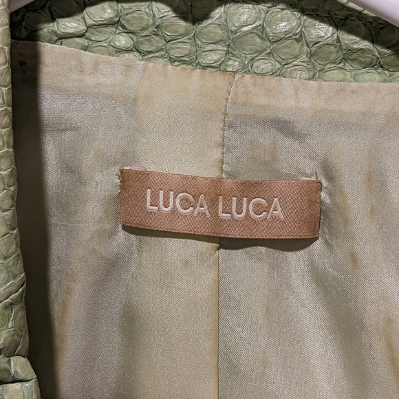 Luca Luca Snake Leather Cropped Jacket - Picture 3 of 5